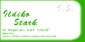 ildiko stark business card